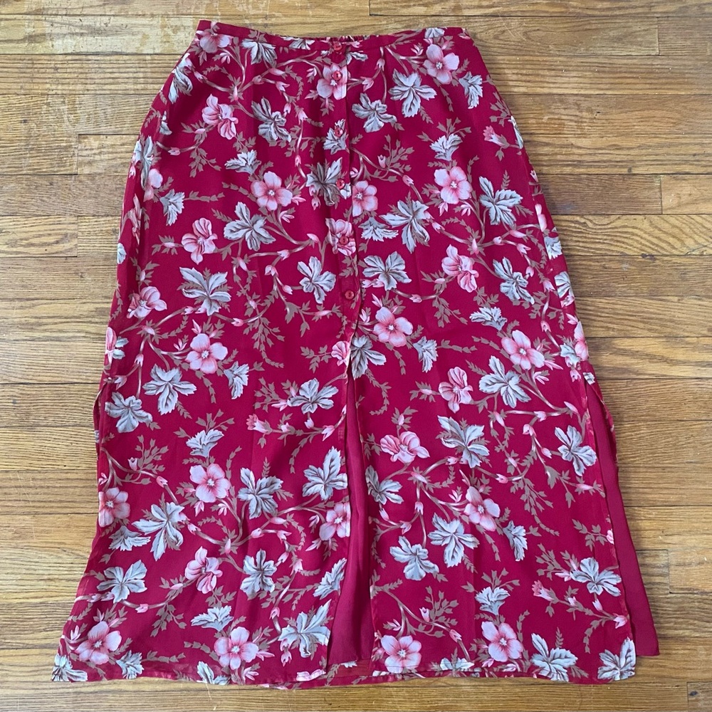 VINTAGE 90s SHEER BOHO GRUNGE A-LINE SKIRT